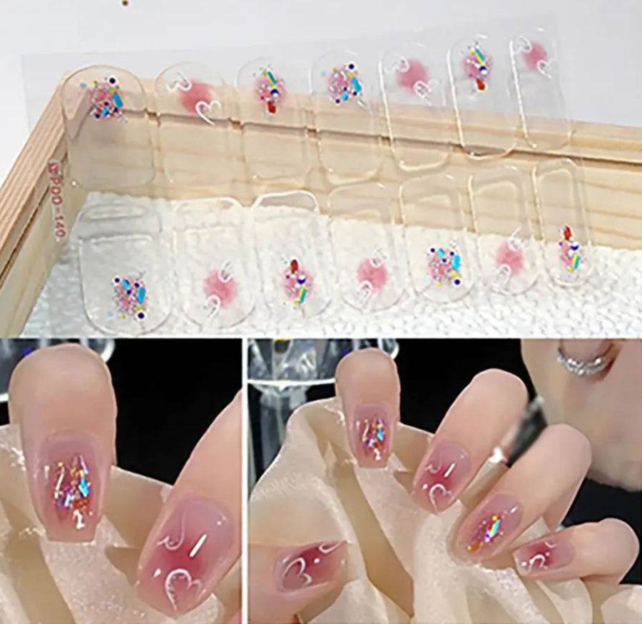 Bloom Elegance Gel Nail Strips