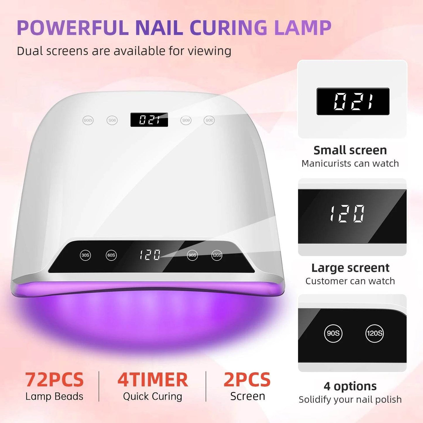 Pro LED Nail Lamp 72W