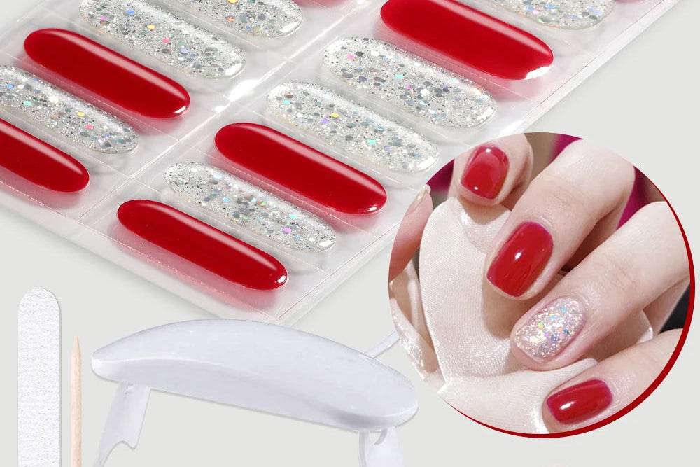 Gloss Strip Nails Complete Kit with UV Lamp
