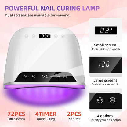 Pro LED Nail Lamp 72W