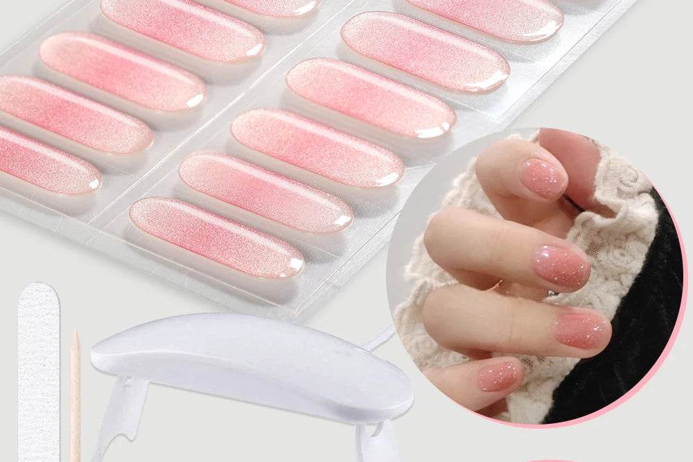 Gloss Strip Nails Complete Kit with UV Lamp