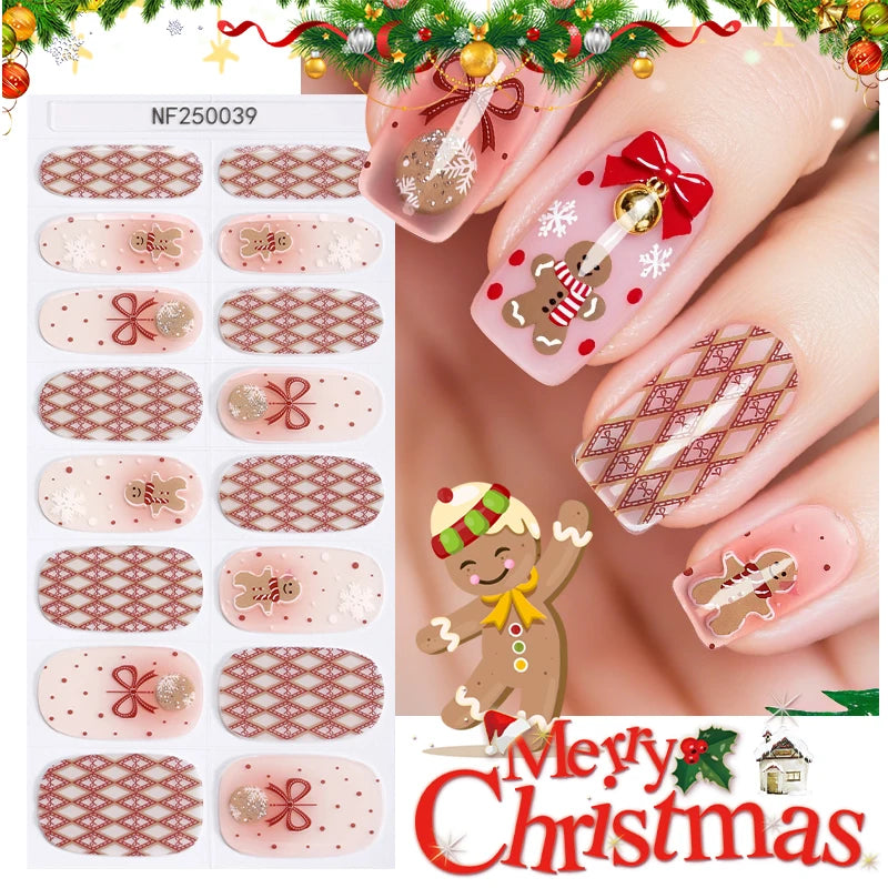 Merry Sparkle - Christmas Gel Nail Wraps