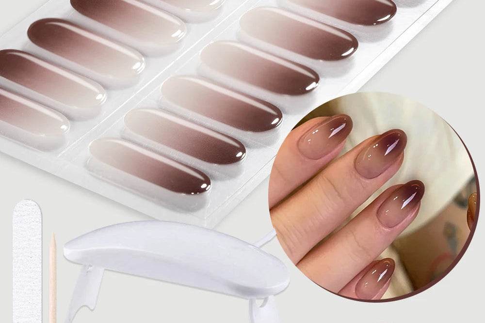 Gloss Strip Nails Complete Kit with UV Lamp