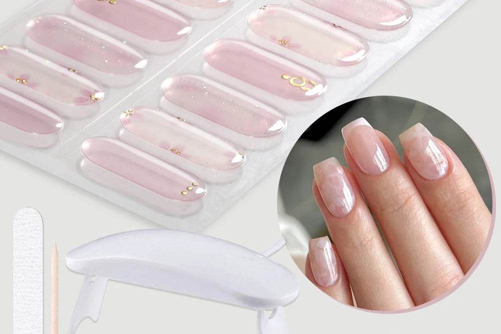 Gloss Strip Nails Complete Kit with UV Lamp