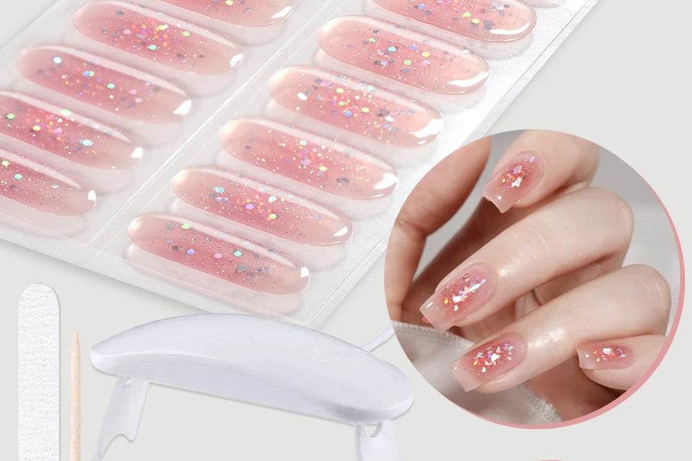 Gloss Strip Nails Complete Kit with UV Lamp