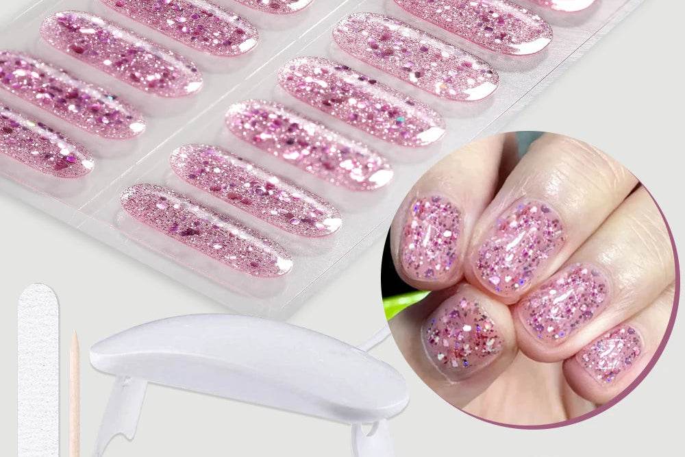 Gloss Strip Nails Complete Kit with UV Lamp
