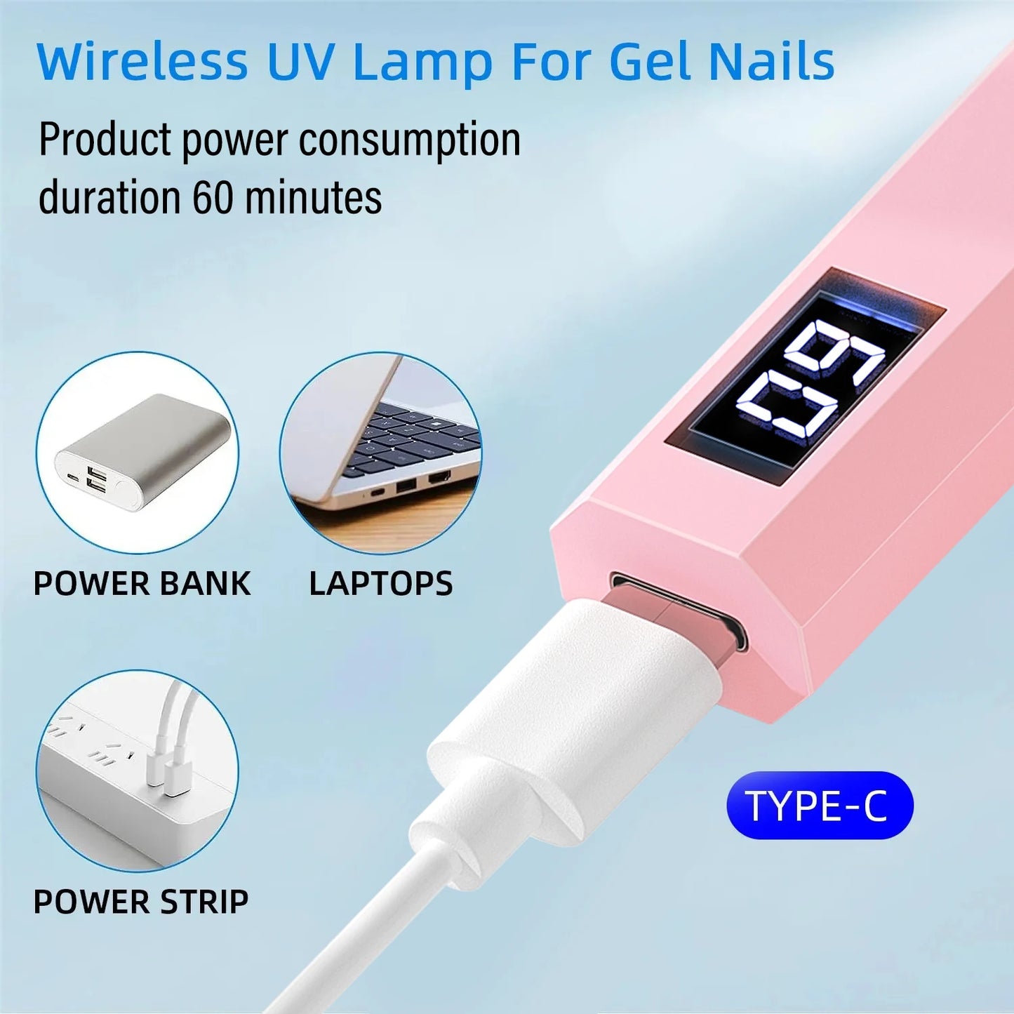 Portable Rechargeable Gel Dryer
