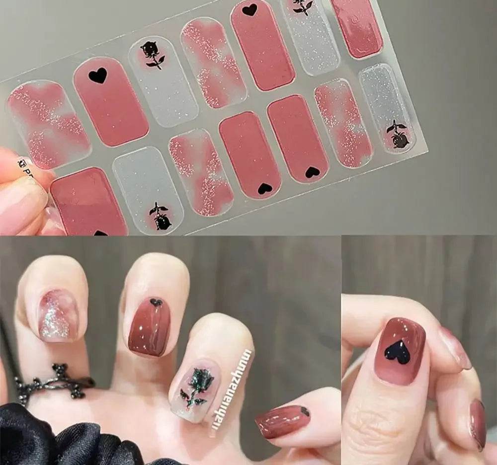 Bloom Elegance Gel Nail Strips