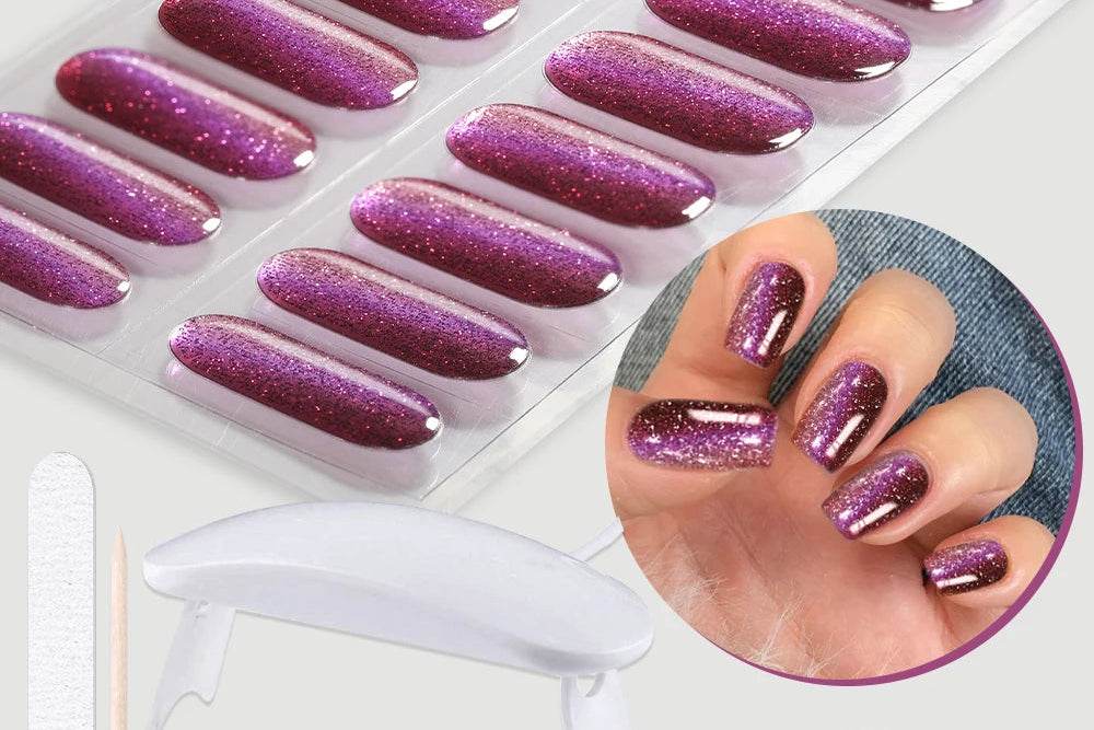 Gloss Strip Nails Complete Kit with UV Lamp